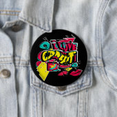 I Liebe Graffiti Lips Augen Eimer Farbe rot gelb Button (Beispiel)