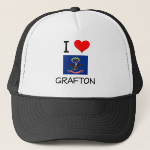 I Liebe Grafton North Dakota Truckerkappe