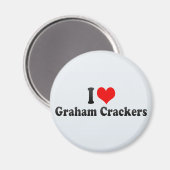 I Liebe Graham Crackers Magnet (Vorderseite/Rückseite)