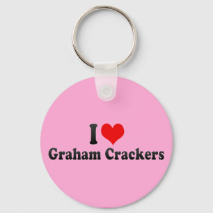 I Liebe Graham Crackers Schlüsselanhänger