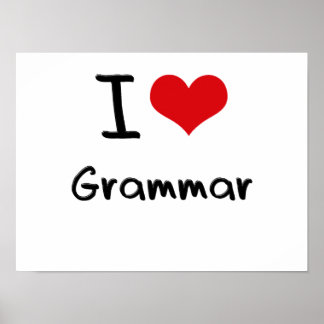 I Liebe Grammar Poster