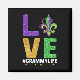 I Liebe Grammy Life Mardi Gras Grammylife Fleur De Magnet