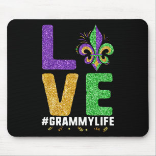 I Liebe Grammy Life Mardi Gras Grammylife Fleur De Mousepad