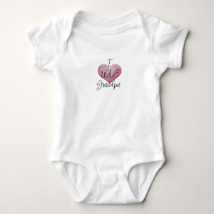I LIEBE GRANDPA Baby 1-Stück Strampler