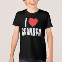 I Liebe GRANDPA Kinder T - Shirt - Geschenk für Gr