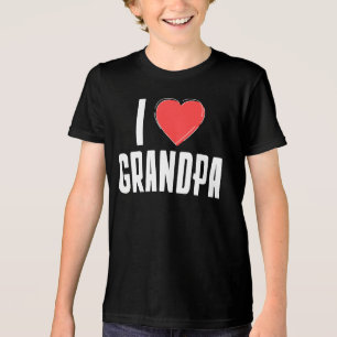 I Liebe GRANDPA Kinder T - Shirt - Geschenk für Gr