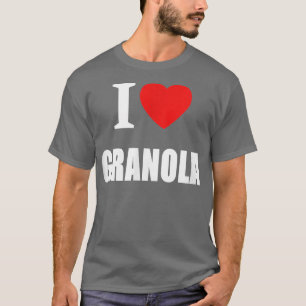 I Liebe Granola für Männer Frauen und Studenten Ve T-Shirt
