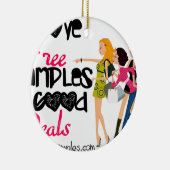 I Liebe gratis Keramikornament (Rechts)
