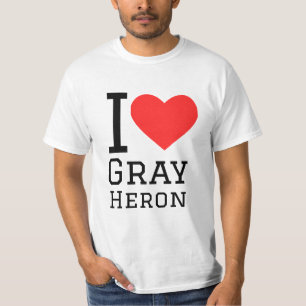 I Liebe Grauheron T-Shirt