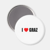I Liebe Graz Magnet (Vorderseite/Rückseite)