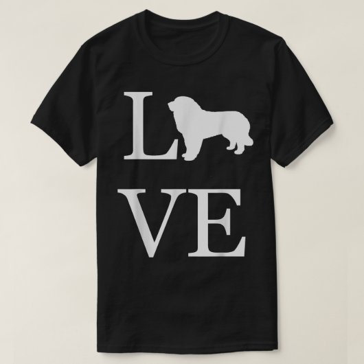 I Liebe Great Pyrenäen Hund Lover Besitzer Geschen T-Shirt (Design vorne)