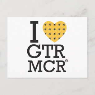 I Liebe Greater Manchester / I Herz GTR MCR Postkarte