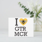 I Liebe Greater Manchester Postkarte (Stehend Vorderseite)
