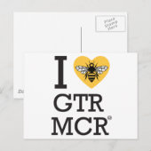 I Liebe Greater Manchester Postkarte (Vorne/Hinten)