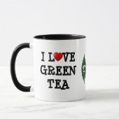 I Liebe Green Tee Tasse - Anpassbare Tasse (Links)