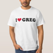I LIEBE GREG T-Shirt (Vorderseite)