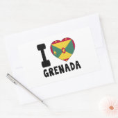 I Liebe Grenada Rechteckiger Aufkleber (Umschlag)