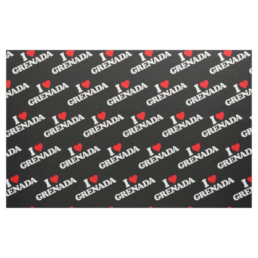I LIEBE GRENADA STOFF (Fat Quarter (45,7 x 55,9 cm))