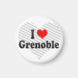 I Liebe Grenoble, Frankreich Magnet