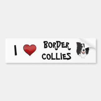 I Liebe-GrenzCollies-Autoaufkleber Autoaufkleber