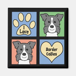 I Liebe-GrenzCollies Magnet