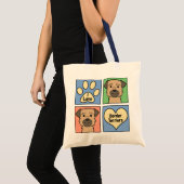 I Liebe-Grenzterrier Tragetasche (Vorderseite (Produkt))