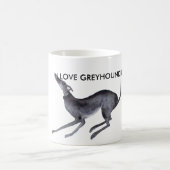 I LIEBE GREYHOUNDS KAFFEETASSE (Mittel)