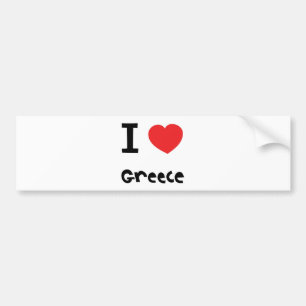 I Liebe Griechenland Autoaufkleber