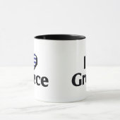 I Liebe Griechenland Flagge Tasse (Zentrum)