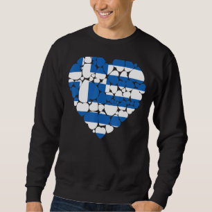 I Liebe Griechenland Flaggen Griechenland Sweatshirt
