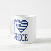 I Liebe Griechenland Kaffeetasse (Vorderseite Links)