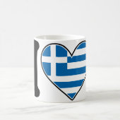 I Liebe Griechenland Kaffeetasse (Mittel)