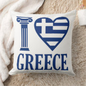 I Liebe Griechenland Kissen (Decke)