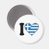 I Liebe Griechenland Magnet (Vorderseite/Rückseite)