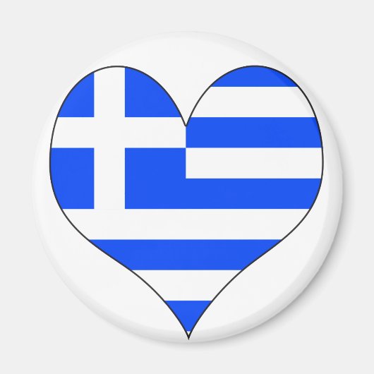 I Liebe Griechenland Magnet (Vorne)