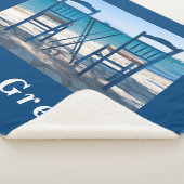 I Liebe Griechenland Taverna Foto blau-weiß Sherpadecke (3/4)