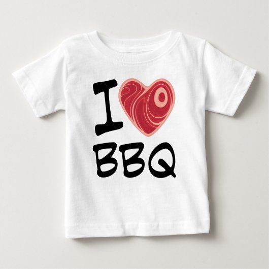 I LIEBE GRILLEN BABY T-SHIRT (Vorderseite)