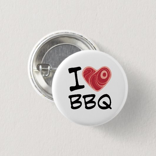 I LIEBE GRILLEN BUTTON (Vorne & Hinten)