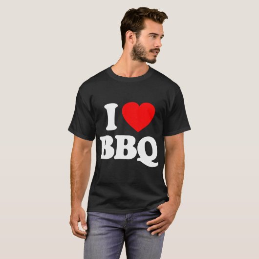 I Liebe GRILLEN Heart Funny T-Shirt (Vorne ganz)