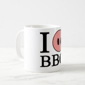 I Liebe GRILLEN Kaffeetasse (Vorderseite Links)