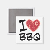 I LIEBE GRILLEN MAGNET (Vorderseite/Rückseite)