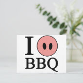 I Liebe GRILLEN Postkarte (Stehend Vorderseite)