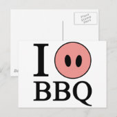 I Liebe GRILLEN Postkarte (Vorne/Hinten)