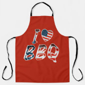 I LIEBE GRILLEN SCHÜRZE (Vorderseite)