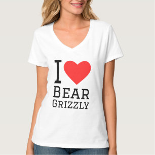 I Liebe Grizzlybär T-Shirt