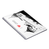 I Liebe Grodno Belarus Architektur Sketch Burg Notizblock (Rechte Seite)