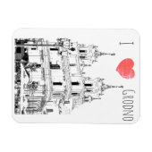I Liebe Grodno Belarus Architekturskizze Magnet (Horizontal)
