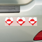 I Liebe Grönland Autoaufkleber (Auf Auto)