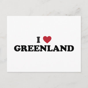 I Liebe Grönland Postkarte