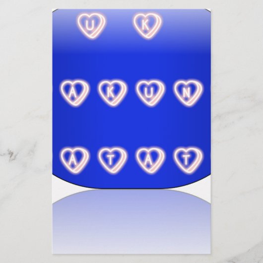 I Liebe Großbritannien Briefpapier (Vorderseite)